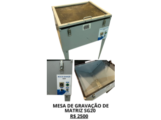 MESA DE GRAVAÇÃO DE MATRIZ SG20