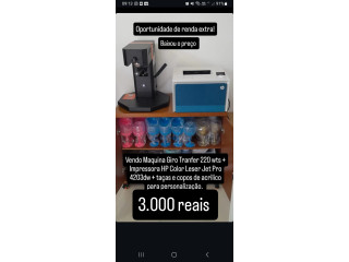 Vendo Maquina Giro transfer + impressora a leiser